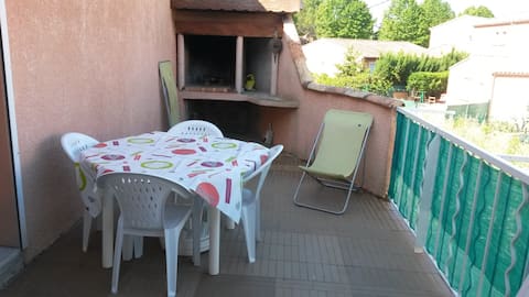 Village house with terrace