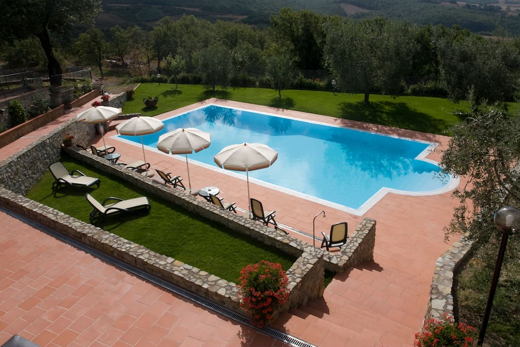 la piscina