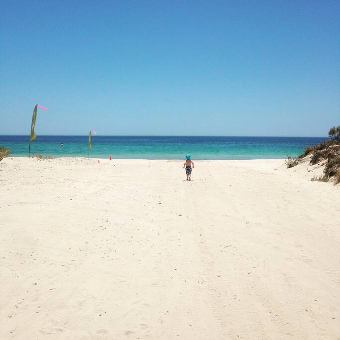 The beach at the end of the road