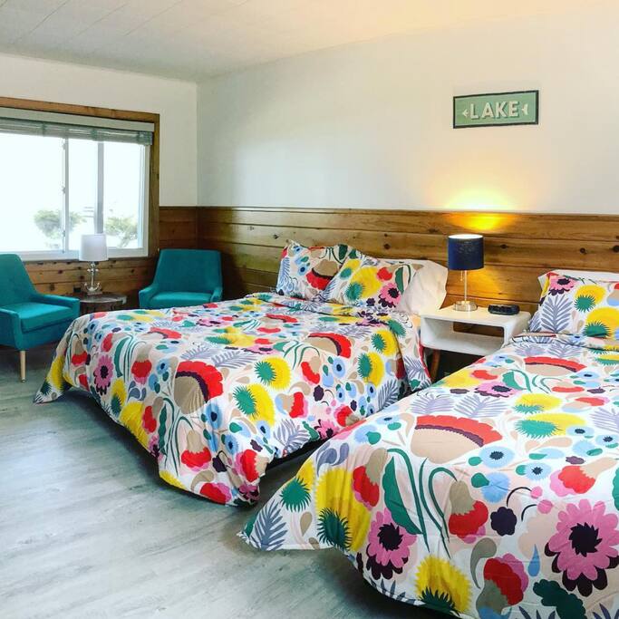 Studio style unit with sitting area.