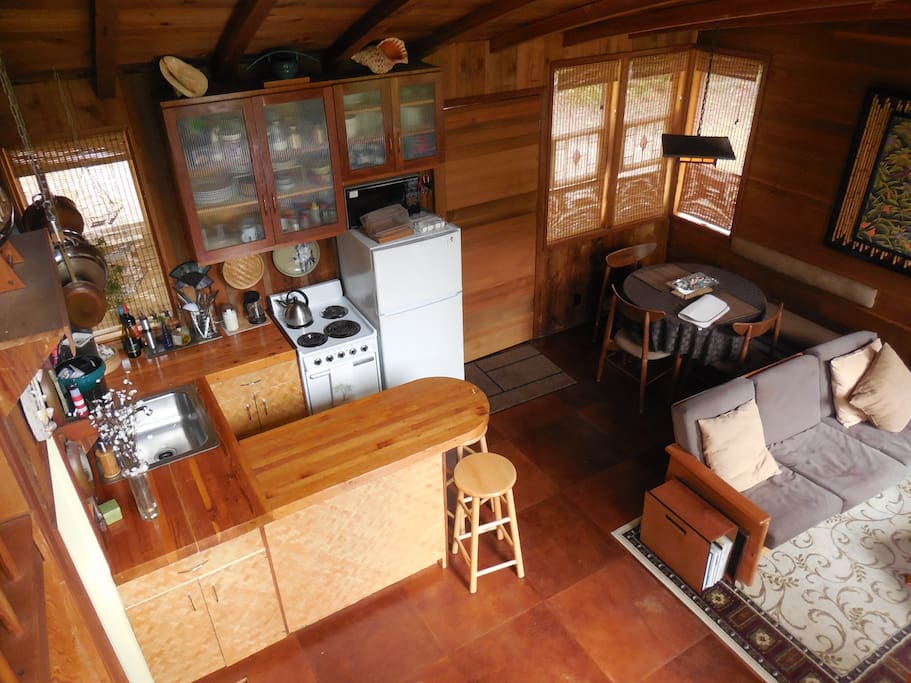 Bird's eye view of main living area