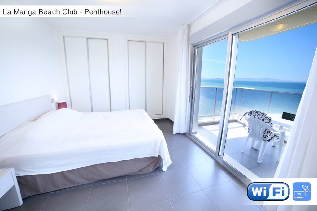 Master bedroom, 8th floor.