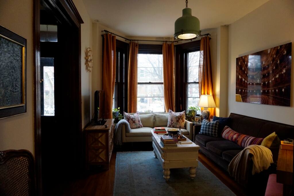 Living room and entryway