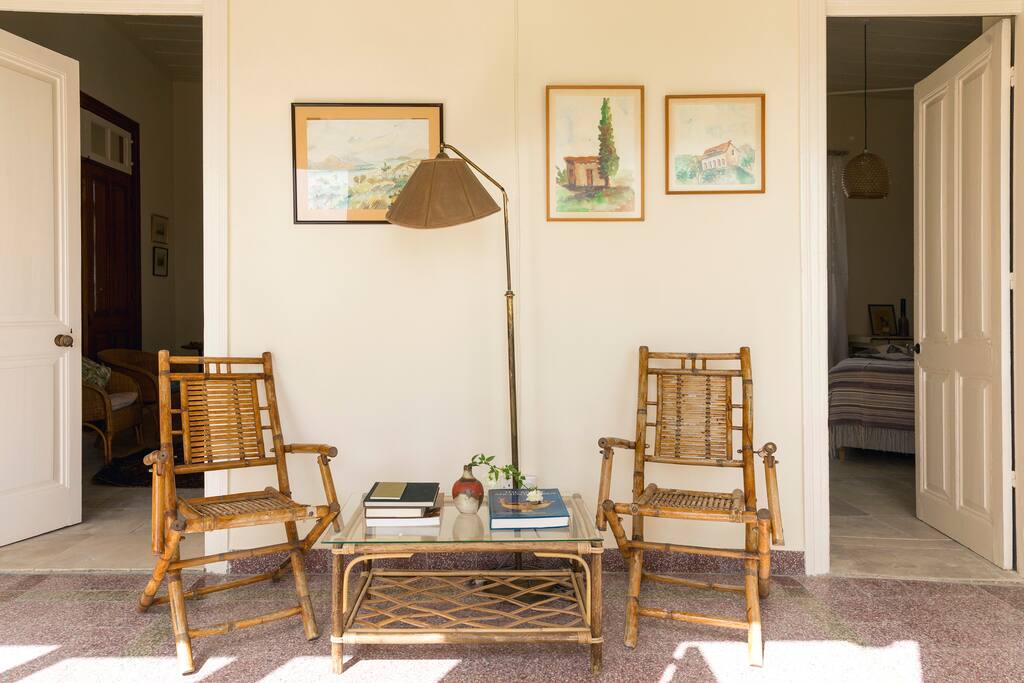 Sitting area upstairs to enjoy the view