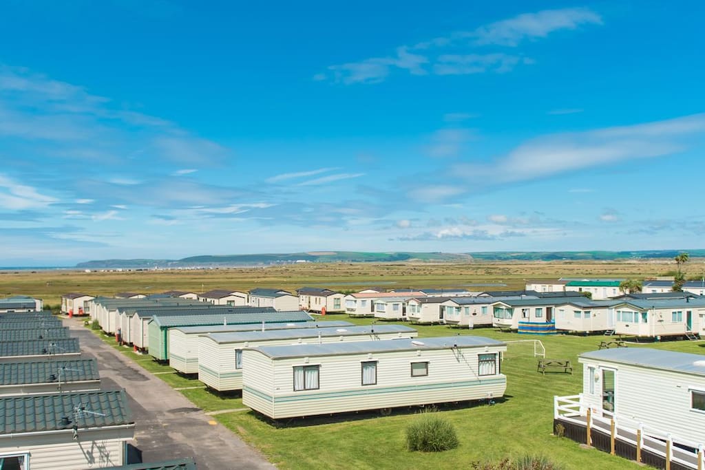 A view of the holiday park