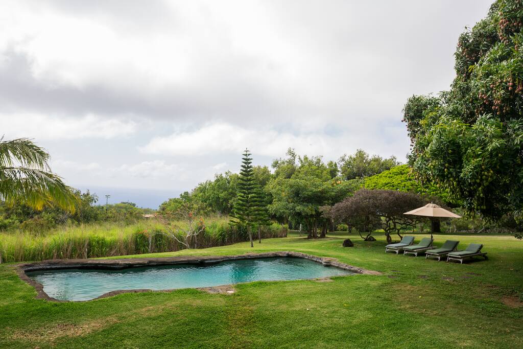 Ocean view pool deck great for yoga