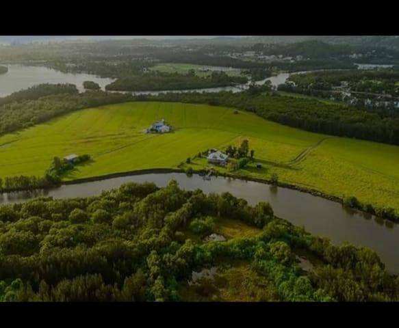 Absolute waterfront Homestead with pontoon