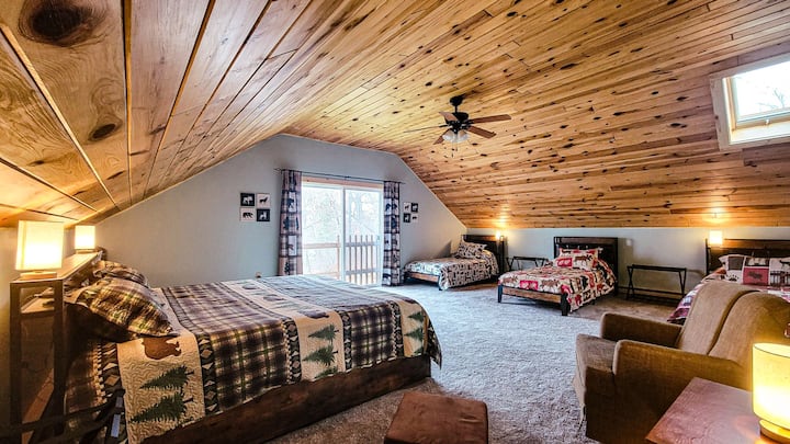 غرفة النوم رقم 1 كينغ، 3 توأم