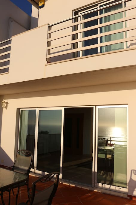Main floor and top floor balcony