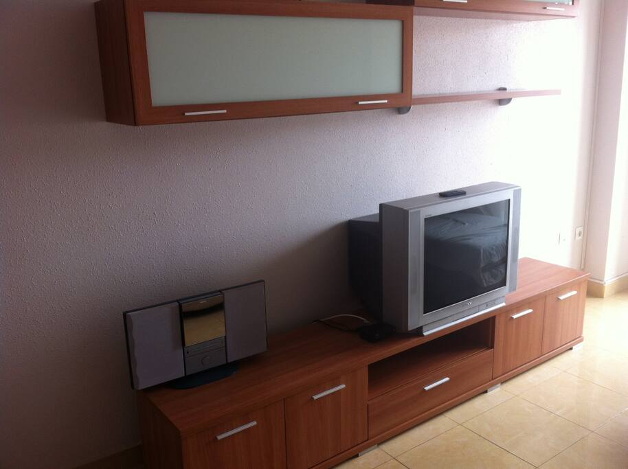 Radio y TV de 29" con entrada de vídeo para los equipos de entretenimiento y TDT.