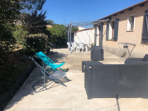 Maison climatisée avec parking en Petite Camargue.