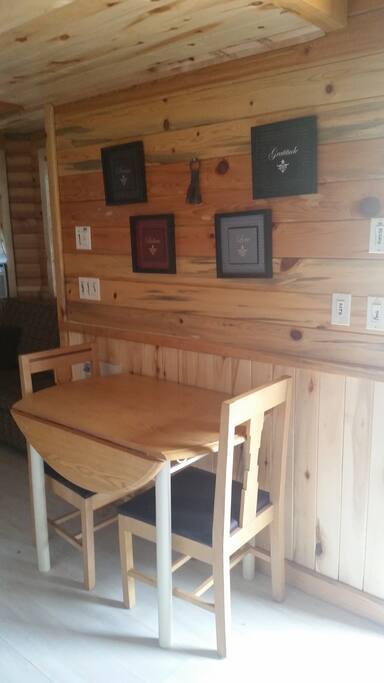 Seated eating area