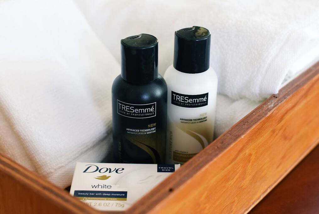 Basic toiletries provided and more available if needed