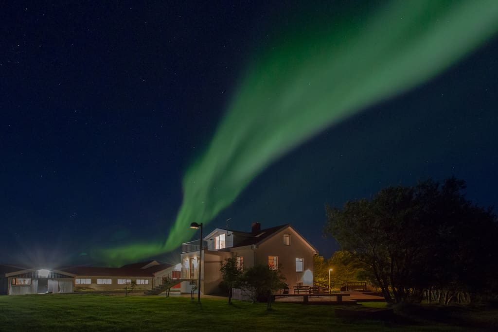 Efra-Nes farm is a perfect place for northern lights hunting
