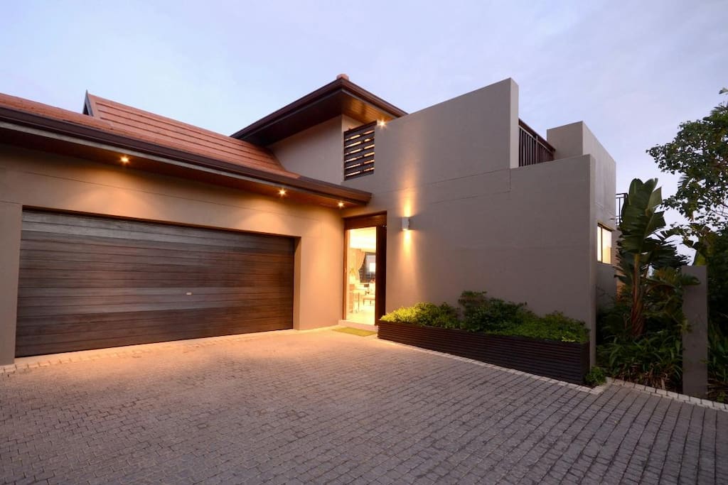 Double Garage and Entrance