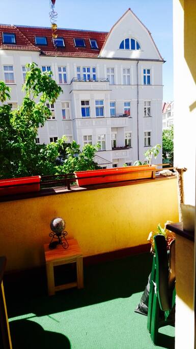 has a sunny Balcony
