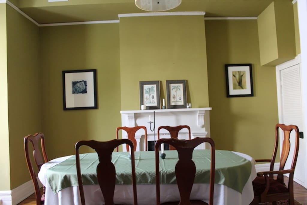 bright spacious dining room