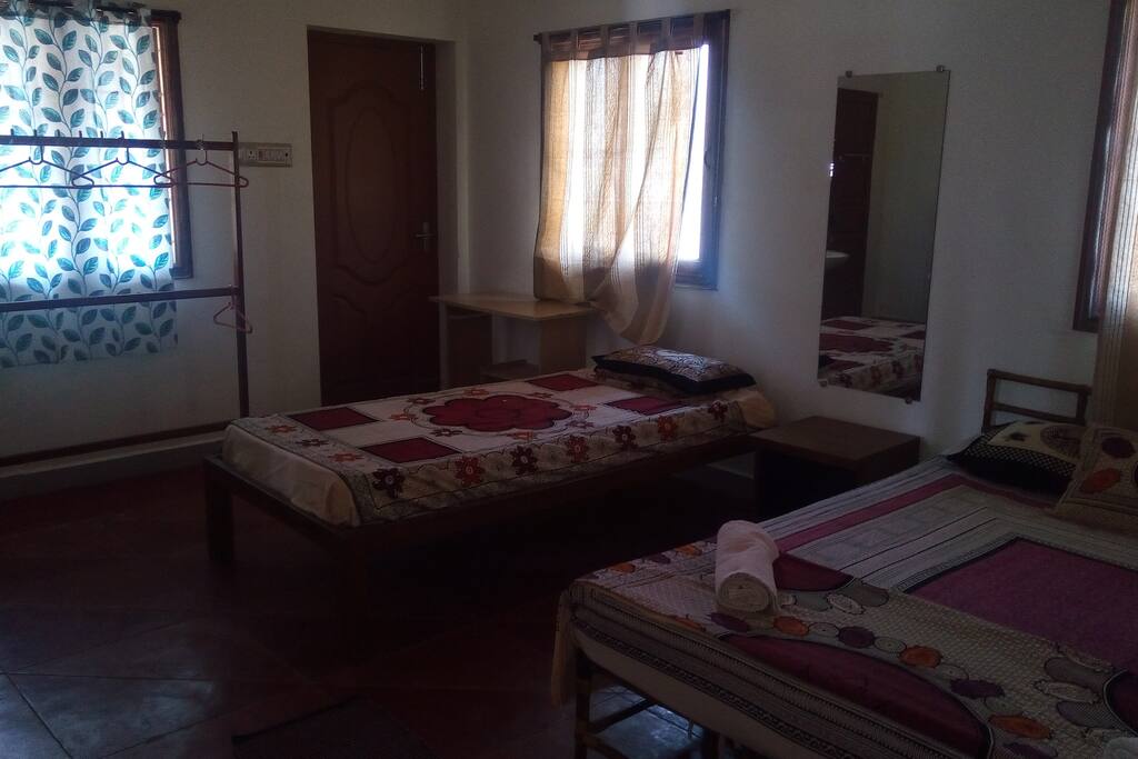 Double bed and a single bed