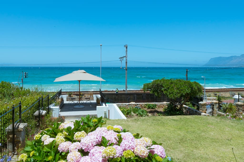 The front garden and outside deck