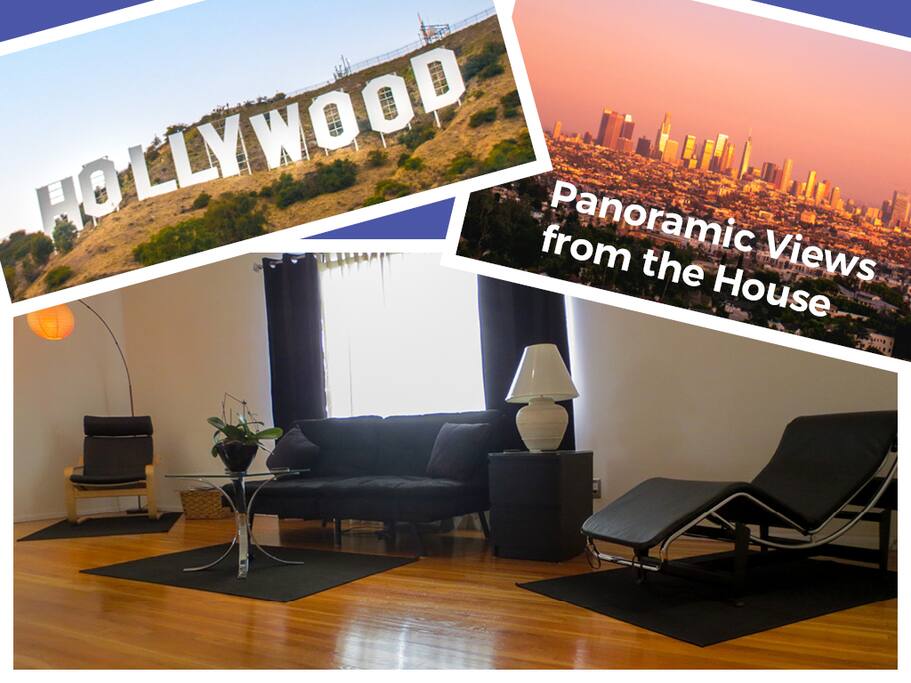 Amazing HOLLYWOOD views from inside home and the expansive deck