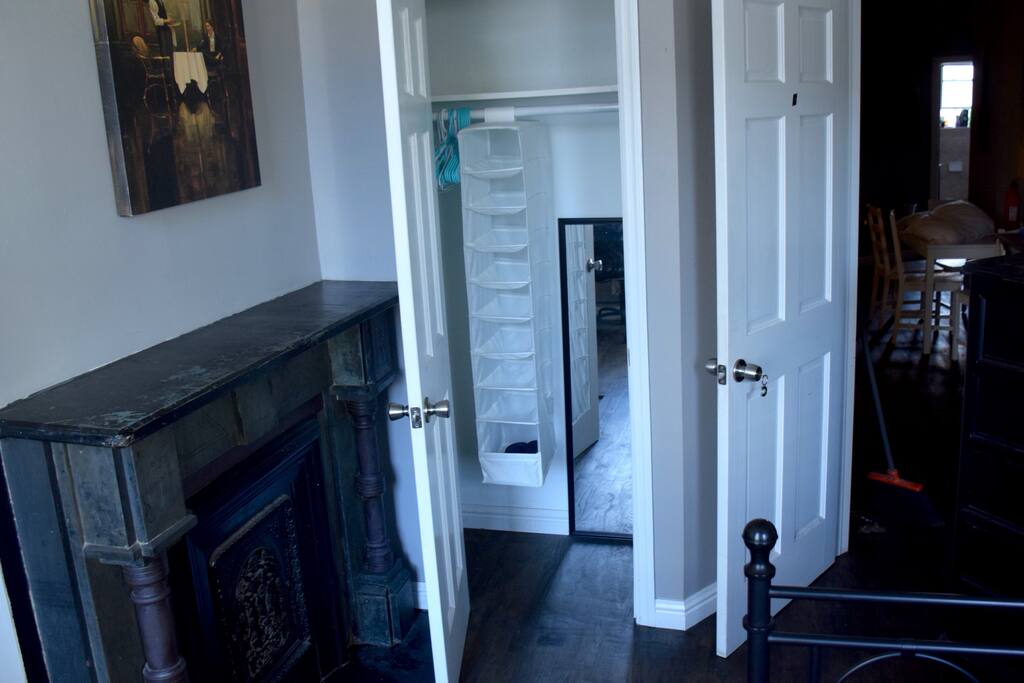 The closet.