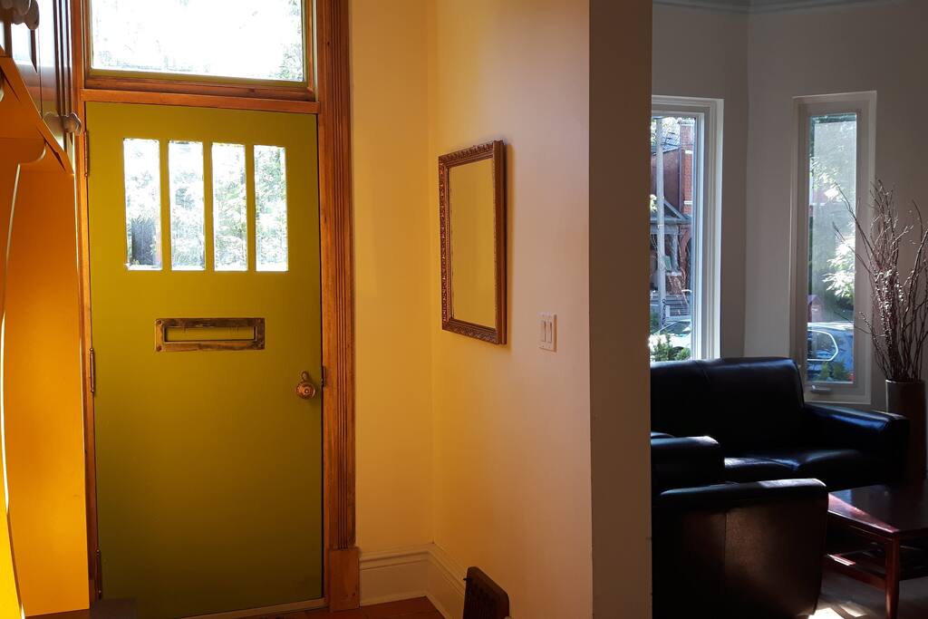 Inside front door