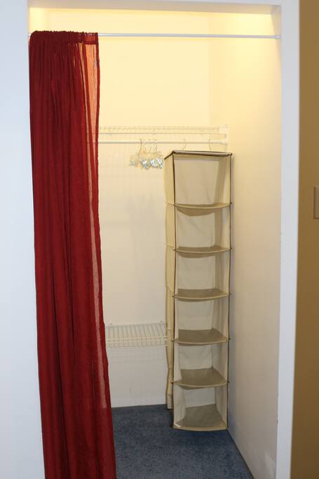 master bedroom first closet