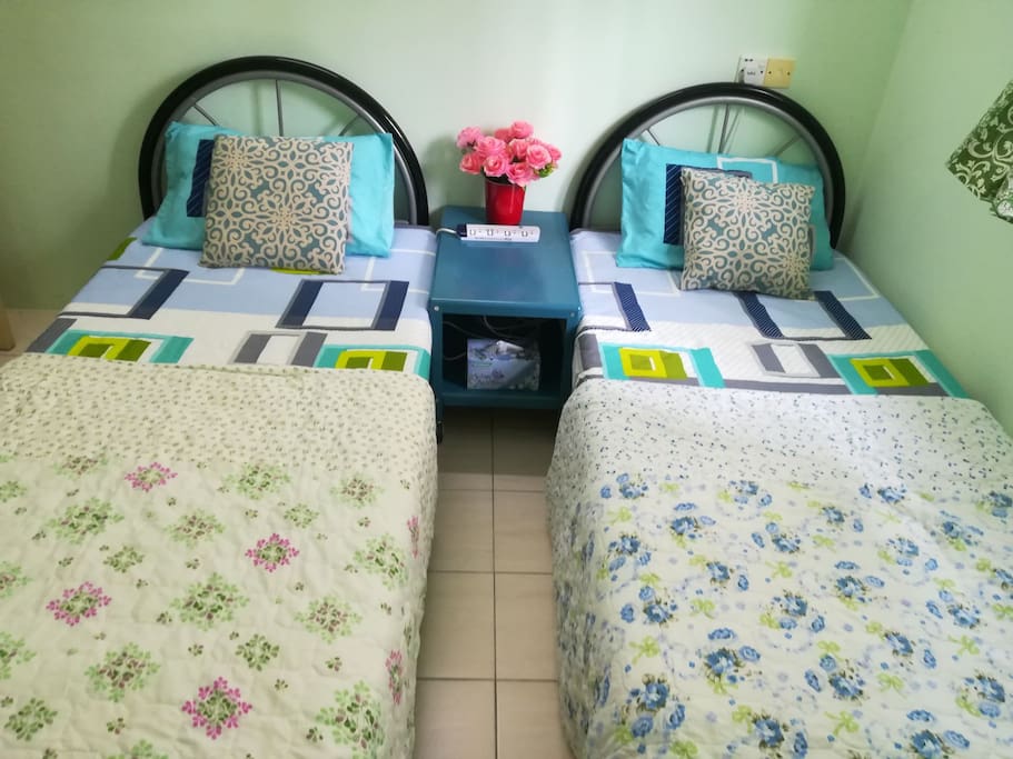 Separate beds upon request.