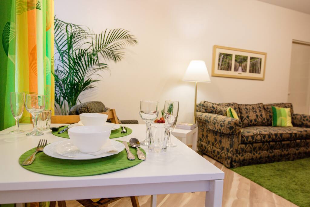 "I could go on and on about how perfect this place is... how comfortable, well-equipped, in a central location, etc. It's really the perfect place in Chisinau. The owners make a point out of making it very homey, full of small extras you can use in case you forgot to pack them (lotion, hand sanitizer, olive oil, etc.). " — Deolinda, *****