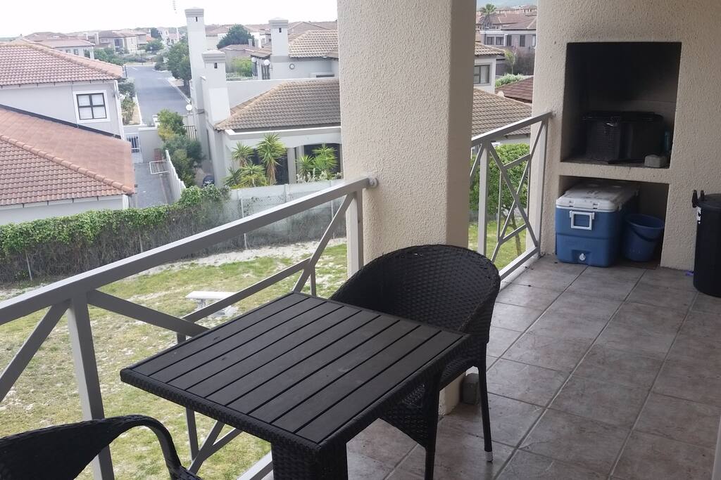 Balcony with braai