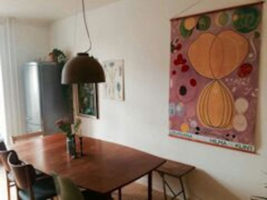 Dining table in the kitchen