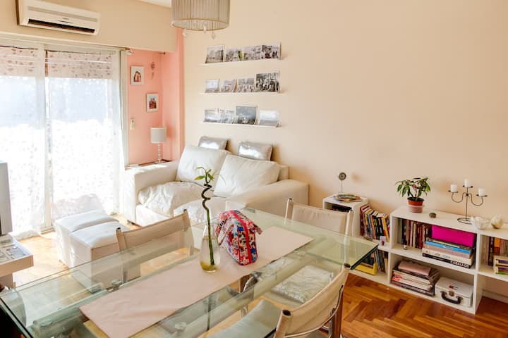 Квартира с 1 спальней в Balvanera с балконом