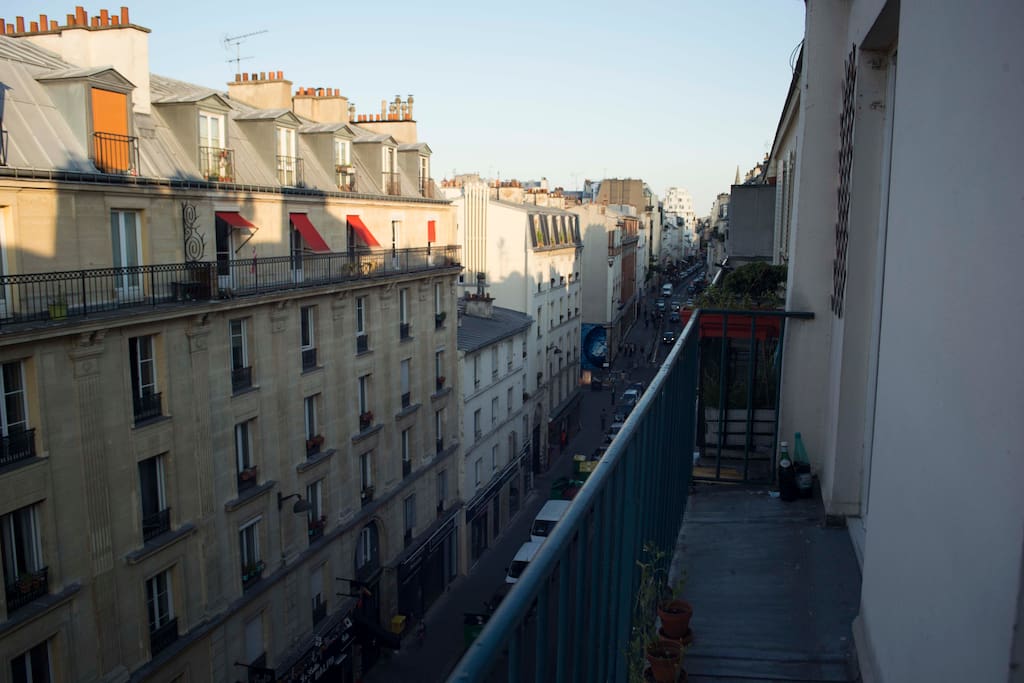 view from the balcony