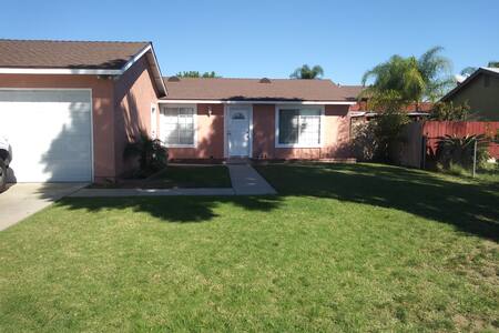 Peach house in Ontario California