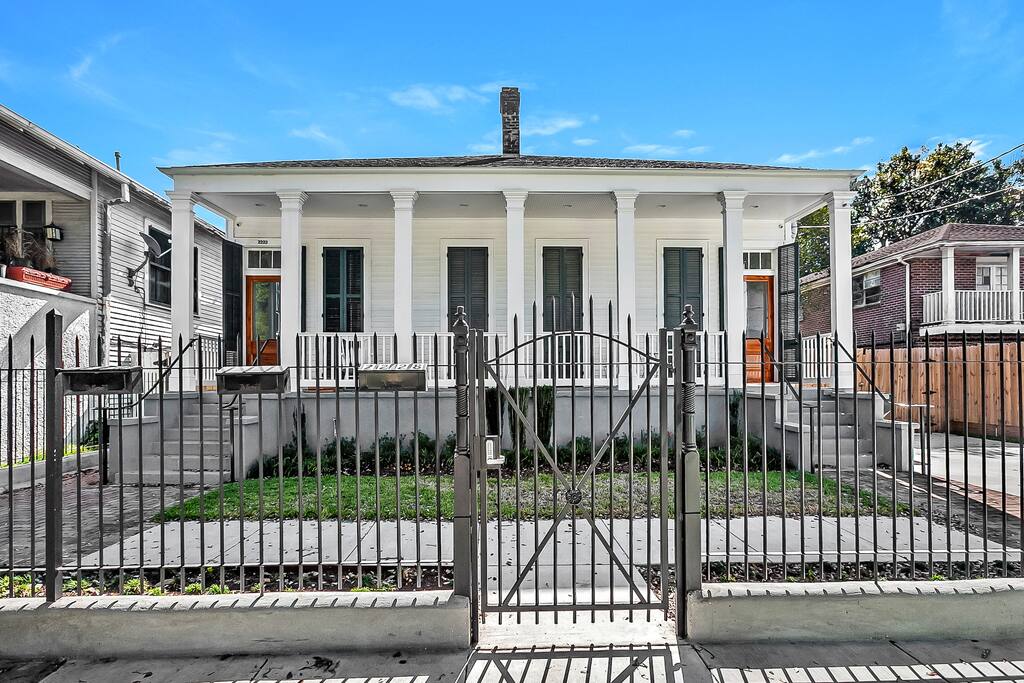 The property is fully gated with a clicker operated parking gate