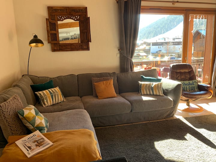 Spacious, Bright Family Place With Fire & Terrace - Les Gets