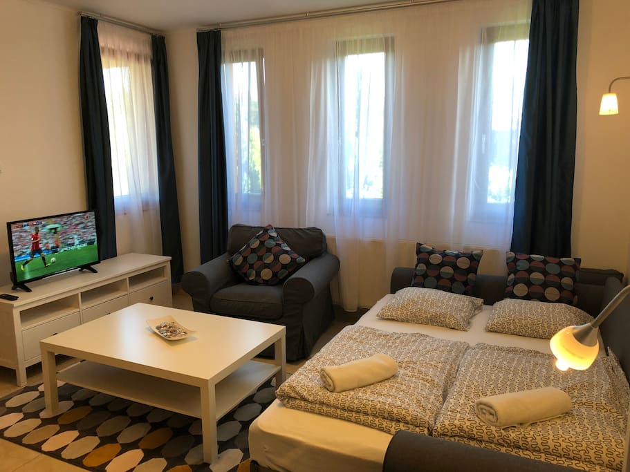 I.Apartman nappali hálótér