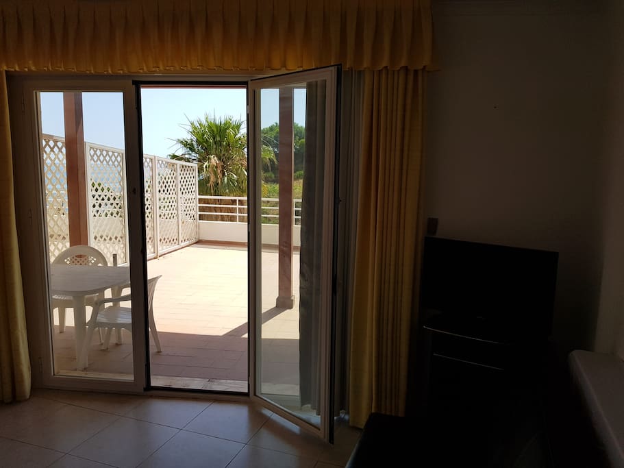 Living Room Patio doors onto terrace