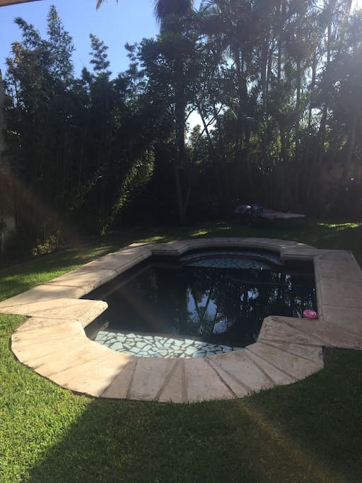 Private swimming pool, ideal for a cool off.