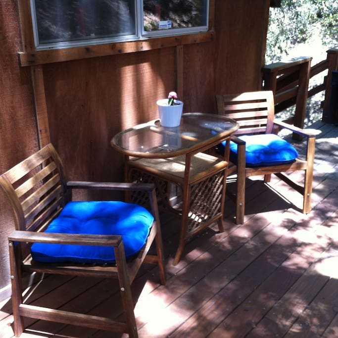 Back deck stays shady all day!