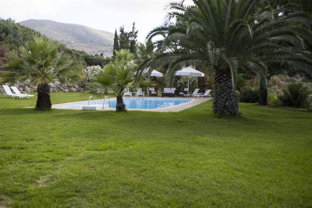 Huge private pool in a beautiful garden