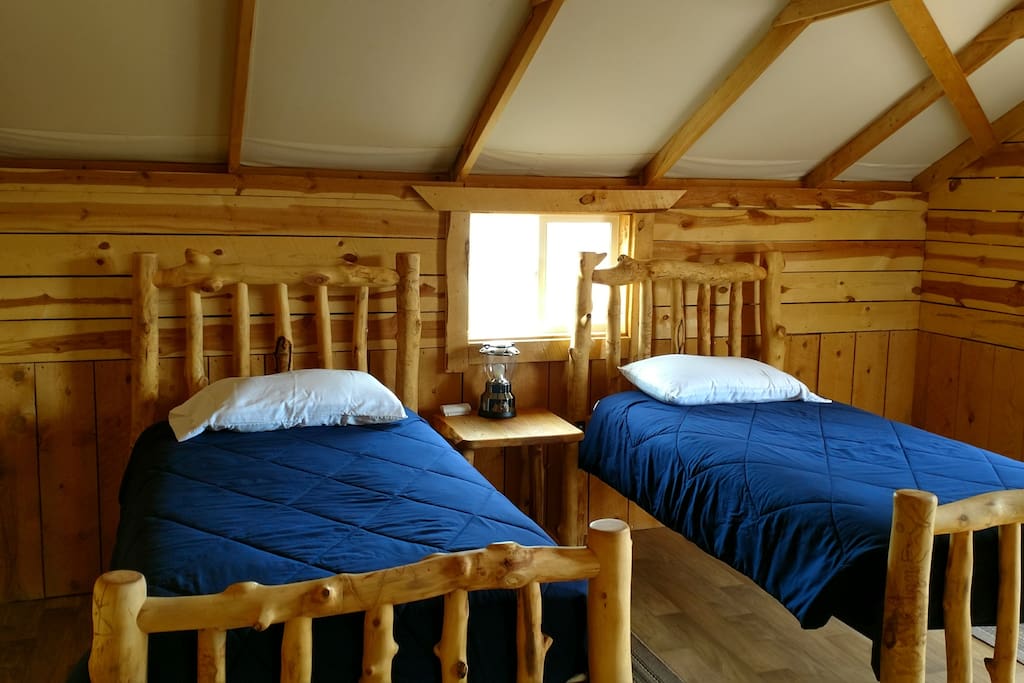 Two twin beds