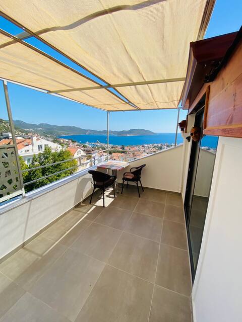 10/Studio with Sea views in Kas Center