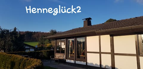 Henneglück2 with fireplace and sauna