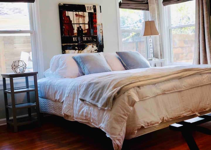 Master bedroom with King