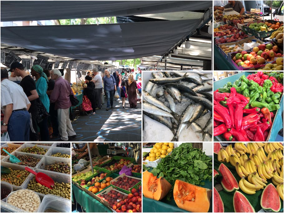 Farmer market downstairs on Wednesday and Saturday