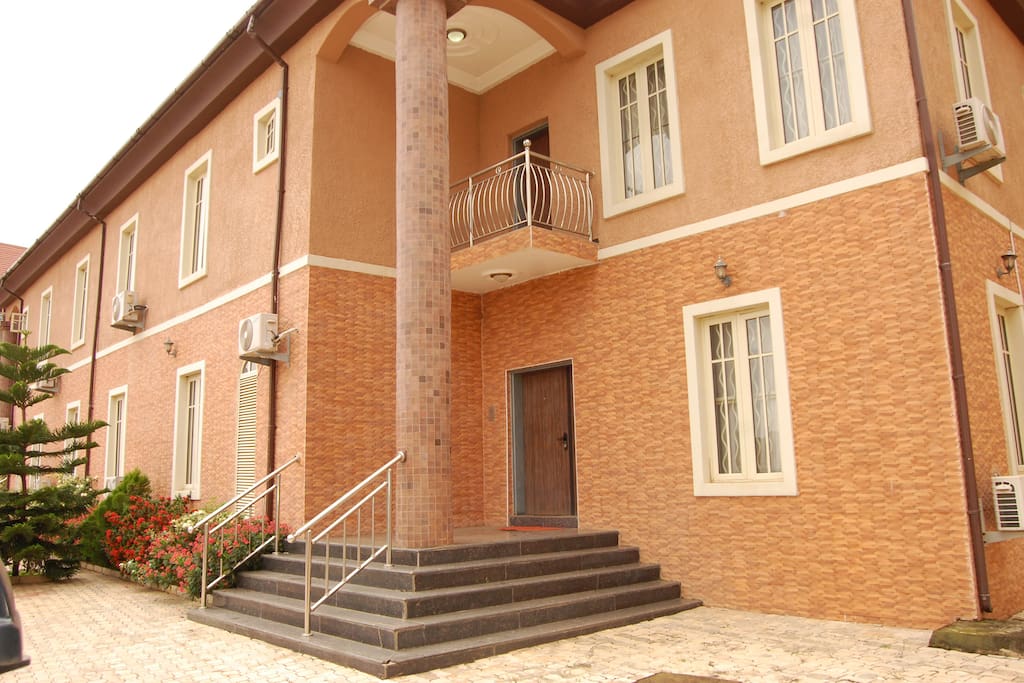 Front view of the house with Main entrance