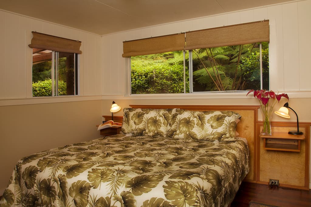 Spacious master bedroom, with cal-king bed