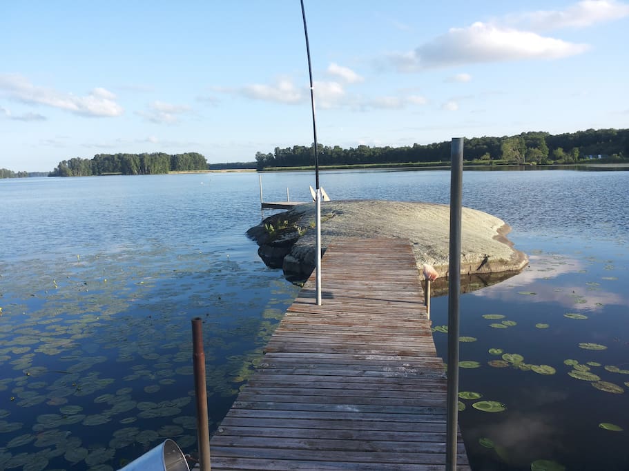Badbryggan vid Hjälmaren.