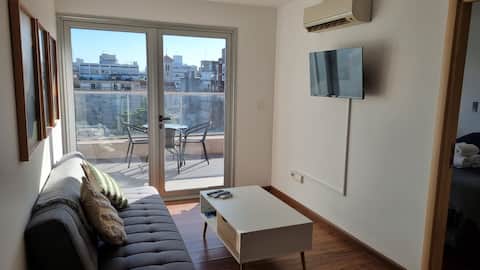 Top performing Airbnb: 1002 apartment with beautiful terrace in Pocitos in Pocitos